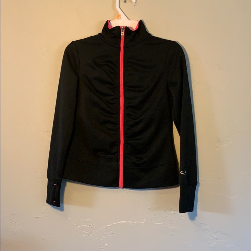 Girls Cute Black Champion Lightweight jacket 7/8